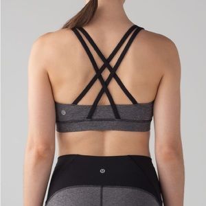 Lululemon Energy Bra - Size 4 - Heathered Black / Black